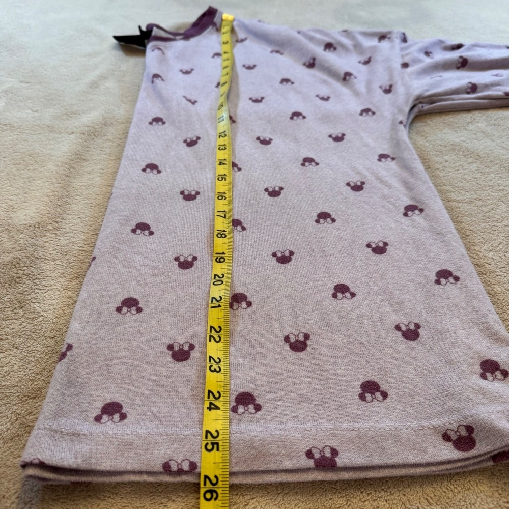 Disney Minnie Mouse Pajama Set Purple Long Sleeve Sleepwear‎ Loungewear Sz XL - Picture 7 of 8